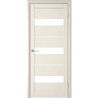 Межкомнатная дверь Прага Ваниль Vinyl Стекло белое Межкомнатная дверь Прага Ваниль Vinyl Стекло белое