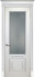 Межкомнатная дверь эмаль белая / патина серебро ( Ral 9003 ) Смальта 04 ДО